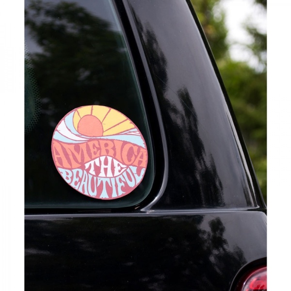 Surf Washed<sup>®</sup> Awesome Sunset Bumper Sticker Decal